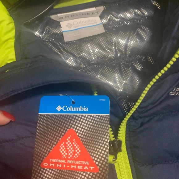 New with tag! COLUMBIA Powder Lite Hooded Jacket Boys Blue Size Youth XLarge - Picture 4 of 4